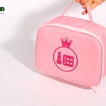 Style and shine with our Princess makeup set, A cool set of painted and natural wood hairdressing tools in a handy carry bag, including nail paint, lipstick, compact powder comb, mirror, perfume, and pretty hair accessories. Meticulously crafted from premium quality wood, this kid's makeup set is designed to emit a realistic impression and experience for your little princess. Children love to emulate their elders getting ready, and this children’s beauty set is a perfect proxy to help them carry out this pi