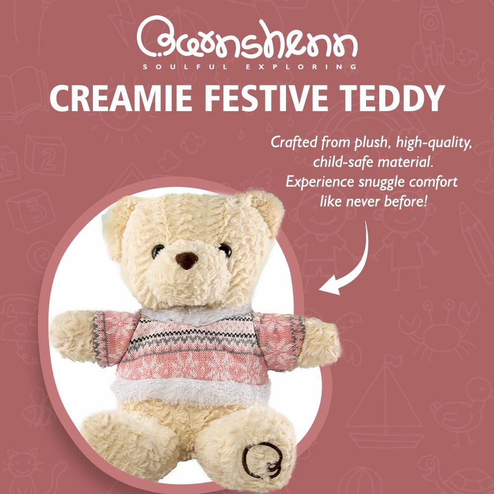 Festive Creamie - 30cm Teddy Bear - Barnshenn