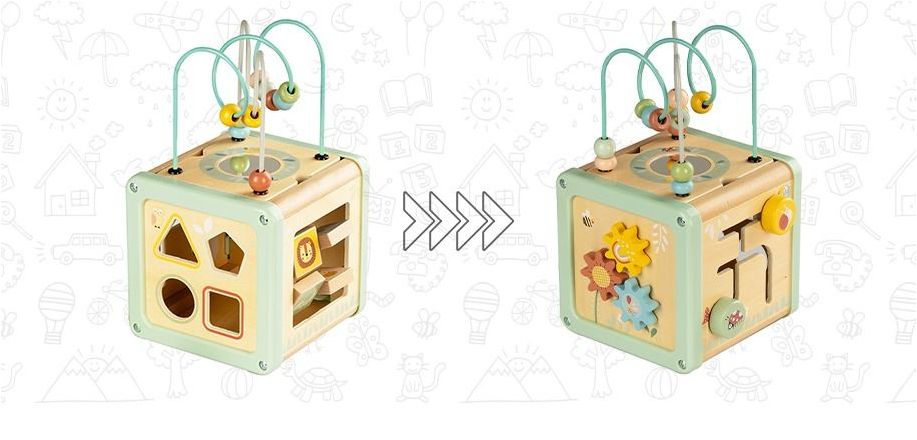 why a wooden activity cube is the best montessori toy - Barnshenn
