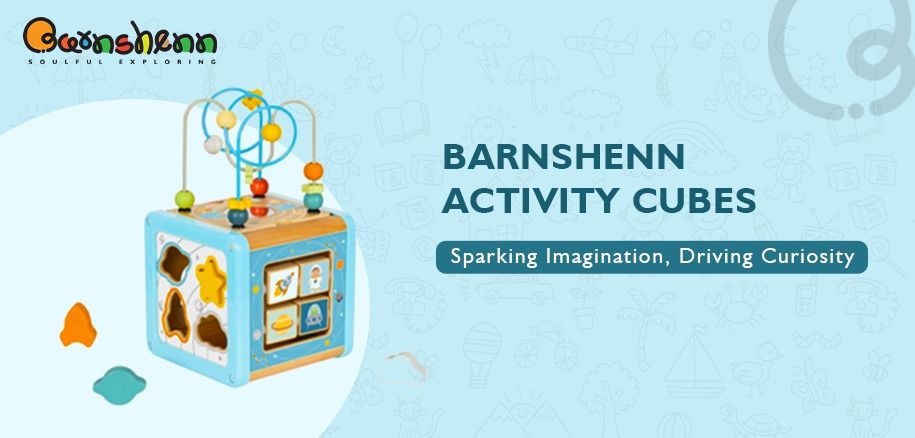 Barnshenn activity cubes are available in space theme to explore the mysteries of the universe. Ideal for children aged 18 months and above, the wooden activity play cube is perfect for curious little ones.