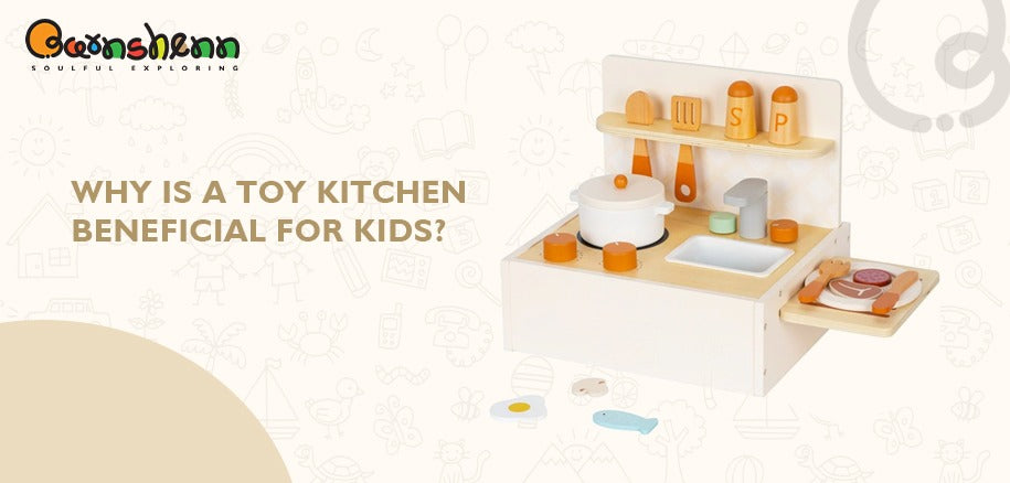 Barnshenn wooden toy kitchen promotes imaginative play and skill-building for kids, featuring durable eco-friendly materials, vibrant design, and role-play