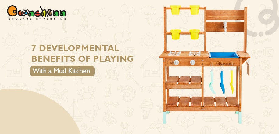 7 Developmental Benefits of Playing with a Wooden Outdoor Play Kitchen for Kids