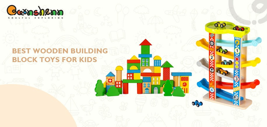 Best wooden building block toys for kids - Barnshenn's creative and fun educational playsets