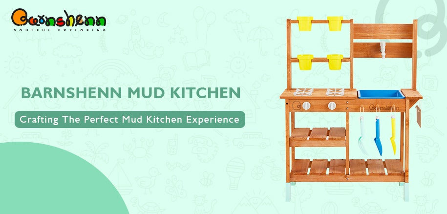 Does your child fancy a mud kitchen? Dive in to learn how to set up one and delight your child with endless hours of outdoor play. Bake infinite mud cakes and pastries with Barnshenn.