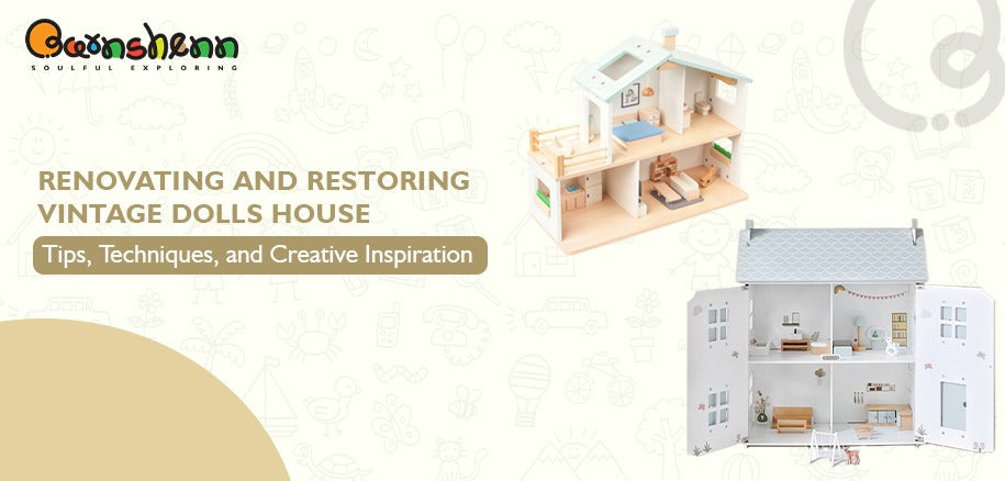 Renovating and restoring vintage dolls house with tips, techniques, and creative inspiration for timeless play.