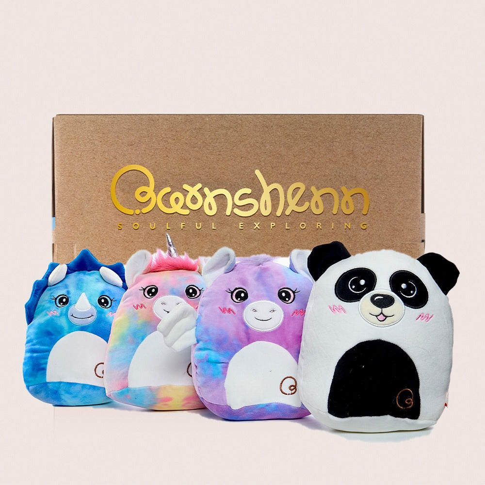 The 4pcs Squishy Plush Toys come beautifully packaged, making them an excellent gift for birthdays, holidays, or any special occasion. With four cuddly companions in one pack, they’re sure to bring joy to any child.